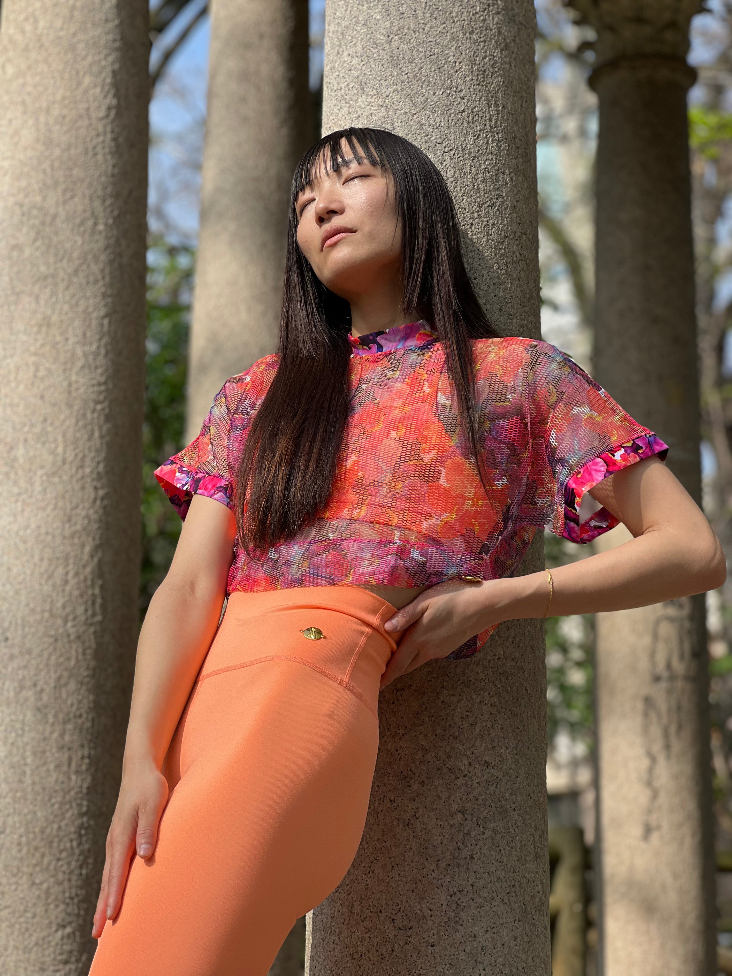 Floral Mesh Resort T-Shirt