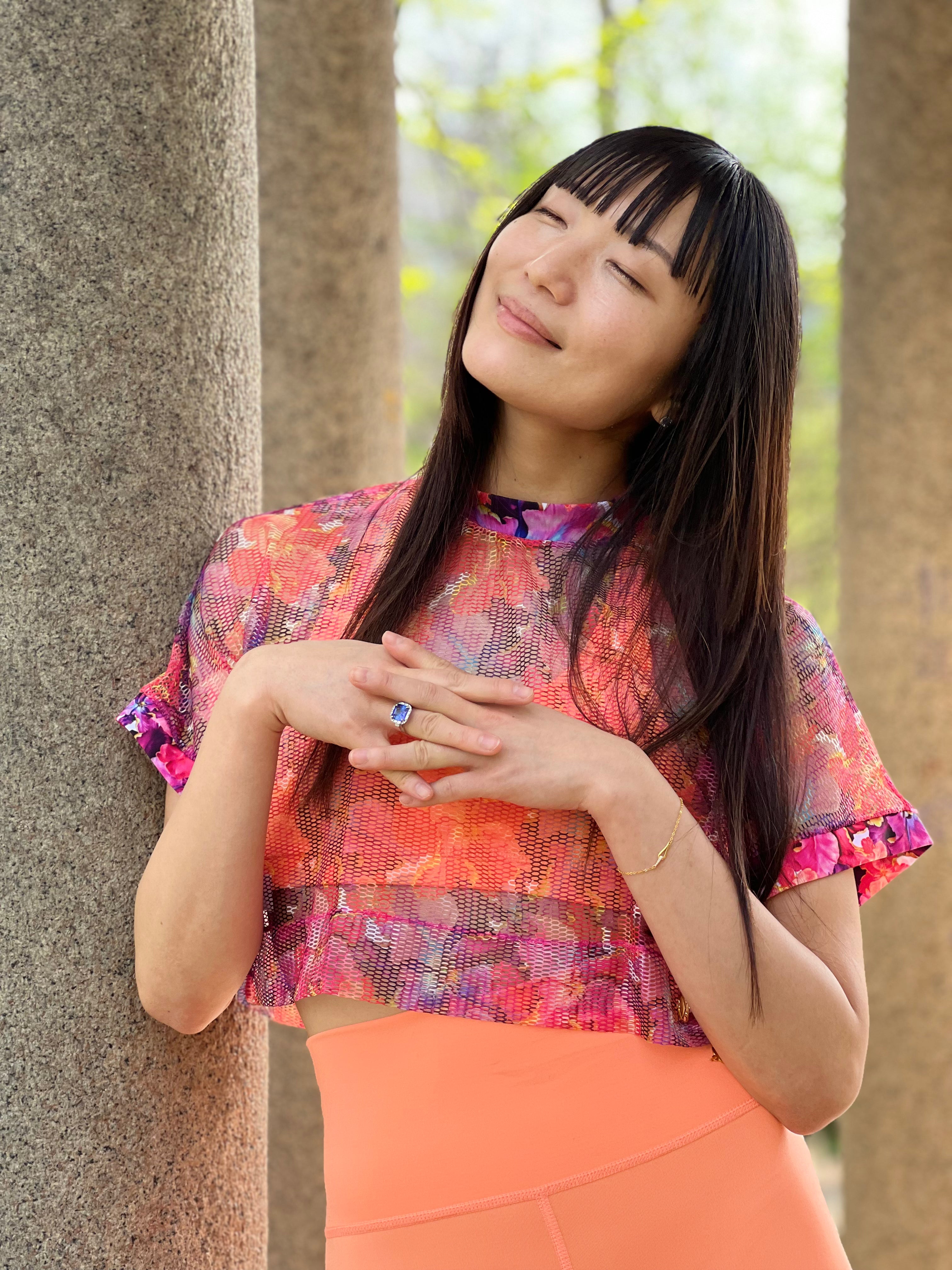 Floral Mesh Resort T-Shirt